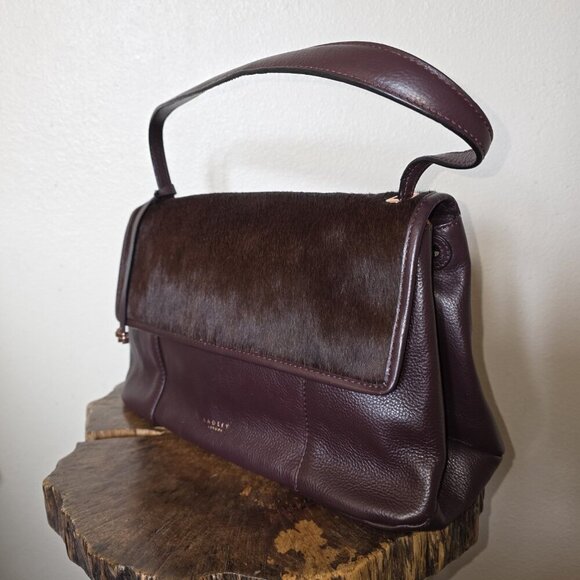 Radley London Witley Haircalf Leather Shoulder Bag Clove w/ Matching Wallet - Picture 5 of 16